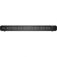 Belkin Universal 2nd Gen Secure KVM Switch, 8-Port Single Head w/ CAC - 8 Computer(s) - 1 Local User(s) - 3840 x 2160 - 19 x USBHDMIDVI - Desktop, Rack-mountable, Under Table - TAA Compliant - TAA Compliance F1DN108KVM-UN-4