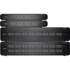 Belkin Universal 2nd Gen Secure KVM Switch, 16-Port Single Head w/ CAC - 16 Computer(s) - 1 Local User(s) - 3840 x 2160 - 35 x USBHDMI - Desktop, Under Table, Rack-mountableDisplayPort - TAA Compliant - TAA Compliance F1DN116KVM-UN-4