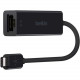Belkin USB-C to Gigabit Ethernet Adapter - USB 3.1 - 1 Port(s) - 1 - Twisted Pair F2CU040BTBLK