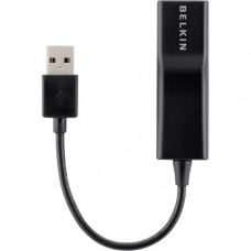 Belkin USB 2.0 Ethernet Adapter - USB - 1 Port(s) - 1 x Network (RJ-45) - Twisted Pair F4U047BT