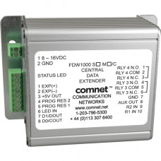 Comnet Optical Wiegand Extender, Central Unit - Shelf Mountable, Surface-mountable for Control Panel, Magnetic Stripe Reader - TAA Compliance FDW1000S/C