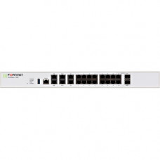 FORTINET FortiGate FG-100E Network Security/Firewall Appliance - 22 Port - 1000Base-T, 1000Base-X - Gigabit Ethernet - AES (256-bit), SHA-256 - 500 VPN - 21 x RJ-45 - 2 Total Expansion Slots - 5 Year 24X7 FortiCare and FortiGuard Enterprise Protection - 1