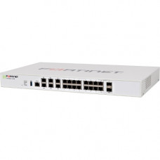 FORTINET FortiGate 100E Network Security/Firewall Appliance - 18 Port - 1000Base-X, 1000Base-T - Gigabit Ethernet - AES (256-bit), SHA-1 - 18 x RJ-45 - 2 Total Expansion Slots - 1U - Rack-mountable FG-100E-BDL-USG-950-36