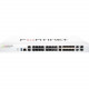 FORTINET FortiGate FG-100F Network Security/Firewall Appliance - 22 Port - 10GBase-X, 1000Base-T, 1000Base-X - 10 Gigabit Ethernet - AES (256-bit), SHA-256 - 500 VPN - 21 x RJ-45 - 10 Total Expansion Slots - 1U - Rack-mountable - TAA Compliance FG-100F-BD