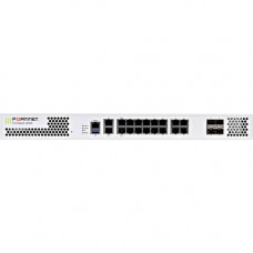 FORTINET FortiGate FG-200E Network Security/Firewall Appliance - 18 Port - 1000Base-T, 1000Base-X - Gigabit Ethernet - AES (256-bit), SHA-256 - 500 VPN - 16 x RJ-45 - 4 Total Expansion Slots - 1 Year 24x7 FortiCare and FortiGuard Enterprise Protection - 1