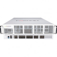 FORTINET FortiGate FG-4201F-DC Network Security/Firewall Appliance - 100GBase-X - 100 Gigabit Ethernet - AES (256-bit), SHA-256 - 30000 VPN - 28 Total Expansion Slots - 5 Year 24x7 FortiCare and FortiGuard Enterprise Protection - 3U - Rack-mountable, Rail