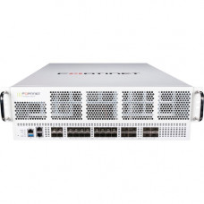 FORTINET FortiGate FG-4201F-DC Network Security/Firewall Appliance - 2 Port - 10/100/1000Base-T, 1000Base-X, 10GBase-X, 40GBase-X, 100GBase-X - 100 Gigabit Ethernet - AES (256-bit), SHA-256 - 30000 VPN - 28 Total Expansion Slots - 3U - Rack-mountable, Rai