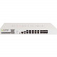 FORTINET FortiGate 500D Network Security/Firewall Appliance - 10 Port - 10/100/1000Base-T, 1000Base-X Gigabit Ethernet - AES (256-bit), SHA-1 - USB - 10 x RJ-45 - 8 - SFP - 8 x SFP - Manageable - 1U - Rack-mountable, Desktop FG-500D-BDL-950-12