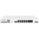 FORTINET FortiGate 600D Network Security/Firewall Appliance - 8 Port - 1000Base-X, 1000Base-T, 10GBase-X - 10 Gigabit Ethernet - AES (256-bit), SHA-1 - 8 x RJ-45 - 10 Total Expansion Slots - 1U - Rack-mountable FG-600D-BDL-980-60