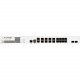 FORTINET FortiGate 600D Network Security/Firewall Appliance - 10 Port - 1000Base-T, 10GBase-X, 1000Base-X - 10 Gigabit Ethernet - AES (256-bit), AES (128-bit), SHA-256 - 5000 VPN - 8 x RJ-45 - 10 Total Expansion Slots - 1U - Rack-mountable FG-600D-BDL-988