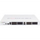 FORTINET FortiGate 900D Network Security/Firewall Appliance - 16 Port - 10GBase-X, 1000Base-X, 1000Base-T 10 Gigabit Ethernet - AES (256-bit), SHA-256 - USB - 16 x RJ-45 - 18 - SFP (mini-GBIC), SFP+ - 16 x SFP - 2 x SFP+ - Manageable - 1U - Rack-mountable