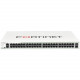FORTINET FortiGate 94D-POE Network Security/Firewall Appliance - 50 Port - 1000Base-T, 1000Base-X - Gigabit Ethernet - AES (256-bit), SHA-1 - 26 x RJ-45 - 2 Total Expansion Slots - 1U - Rack-mountable FG-94D-POE-BDL-974-48
