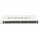 FORTINET FortiGate 94D-POE Network Security/Firewall Appliance - 50 Port - 1000Base-T, 1000Base-X - Gigabit Ethernet - AES (256-bit), SHA-1 - 26 x RJ-45 - 2 Total Expansion Slots - 1U - Rack-mountable FG-94D-POE-BDL-900-60
