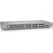 Cp Technologies LevelOne FGP-2410 24-Port 10/100 PoE w/2-Gigabit/SFP Combo Ports 19" Rack Mountable (240W) - 24-Port 10/100 PoE, 2-Port Gigabit/SFP FGP-2410