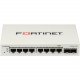FORTINET FortiSwitch 108F Ethernet Switch - 8 Ports - Manageable - Gigabit Ethernet - 10/100/1000Base-T, 1000Base-X - 2 Layer Supported - Modular - 2 SFP Slots - Power Adapter, PoE - 6.20 W Power Consumption - Optical Fiber, Twisted Pair - PoE Ports - Des
