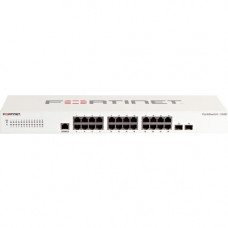 FORTINET FortiSwitch 124D Ethernet Switch - 24 Ports - Manageable - 2 Layer Supported - Modular - Twisted Pair, Optical Fiber - 1U High - Rack-mountable, Desktop - Lifetime Limited Warranty FS-124D