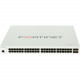 FORTINET FortiSwitch FS-248E-FPoE Ethernet Switch - 48 Ports - Manageable - Gigabit Ethernet - 1000Base-X, 10/100/1000Base-T - 3 Layer Supported - Modular - 4 SFP Slots - Power Supply - 855.02 W Power Consumption - 740 W PoE Budget - Optical Fiber, Twiste