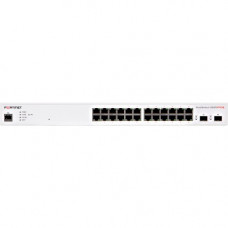 FORTINET FortiSwitch 424D-FPOE Ethernet Switch - 24 Ports - Manageable - 2 Layer Supported - Modular - Optical Fiber, Twisted Pair - 1U High - Rack-mountable - Lifetime Limited Warranty - TAA Compliance FS-424D-FPOE
