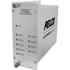 Pelco FTV80M1ST Video Extender - 9842.52 ft Range - Rack-mountable - TAA Compliance FTV80M1ST