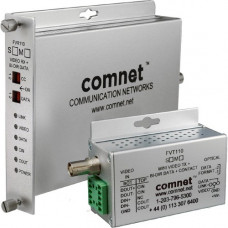 Comnet Video Receiver/Data Transceiver - 1 Output Device - 9842.52 ft Range - 1 x ST Ports - Serial Port - Coaxial, Optical Fiber - Rack-mountable - TAA Compliance FVR110M1