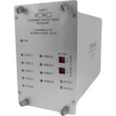 Comnet Video Receiver/Data Transceiver (1550/1310 nm) - 157480.31 ft Range - Optical Fiber - Surface-mountable, Rack-mountable - TAA Compliant - TAA Compliance FVR812S1