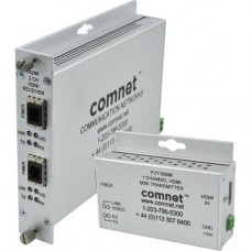 Comnet HDMI Receiver - Single Channel - 1 Output Device - 3280.84 ft Range - 1 x HDMI Out - 1 x ST Ports - Full HD - 1920 x 1080 - Rack-mountable - TAA Compliance FVR1MI