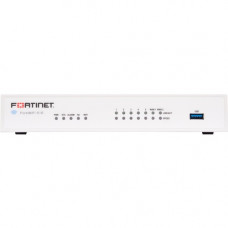 FORTINET FortiWifi FWF-51E Network Security/Firewall Appliance - 7 Port - 10/100/1000Base-T - Gigabit Ethernet - Wireless LAN IEEE 802.11a/b/g/n - AES (256-bit), SHA-256 - 200 VPN - 5 x RJ-45 - 1 Year 24X7 Forticare and Fortiguard UTP - Desktop FWF-51E-D-