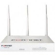 FORTINET FortiWifi FWF-60F Network Security/Firewall Appliance - 10 Port - 10/100/1000Base-T - Gigabit Ethernet - Wireless LAN IEEE 802.11 a/b/g/n/ac - SHA-256, AES (256-bit) - 200 VPN - 10 x RJ-45 - 3 Year 24X7 FortiCare and FortiGuard Enterprise Protect