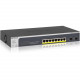 Netgear Insight Managed Smart Cloud Switch - 8 Ports - Manageable - 2 Layer Supported - Modular - Twisted Pair, Optical Fiber - Desktop, Wall Mountable, Rack-mountable - 5 Year Limited Warranty GC510PP-100NAS