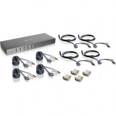 IOGEAR 8-Port Dual Link DVI KVMP Switch KIT with VGA Support - 8 Computer(s) - 1 Local User(s) - 2560 x 1600 - 12 x USB - 9 x DVI1 x VGA - TAA Compliance GCS1208KIT2