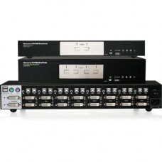 IOGEAR GCS1418TAA3 Secure KVM Switchbox - 8 Computer(s) - 1 Local User(s) - 3840 x 2160USB - 1 x HDMI - Desktop - 8 x DisplayPort - TAA Compliant - TAA Compliance GCS1418TAA3