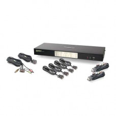 IOGEAR GCS1644 DVI KVM Switch - 4 x 1 - 8 x DVI-I Video, 4 x Type B Keyboard/Mouse - RoHS, TAA Compliance GCS1644