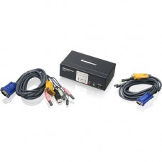 IOGEAR MiniView GCS1802 2-Port KVMP Switch - 2 x 1 - 2 x Keyboard/Mouse/Video, 1 x Type A USB - RoHS, WEEE Compliance GCS1802
