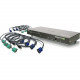 IOGEAR GCS1808KITU Combo KVM Switch - 8 x 1 - 8 x SPDB-15 Keyboard/Mouse/Video - 1U - Rack-mountable - RoHS Compliance GCS1808KITU