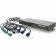 IOGEAR 8-Port USB PS/2 Combo VGA KVM Switch with Cables - 8 Computer(s) - 1 Local User(s) - 2046 x 1536 - 1 x USB - Rack-mountable - 1U - TAA Compliant - TAA Compliance GCS1808KITTAA