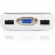 IOGEAR MiniView Micro USB Plus 2-Port KVM Switch - 2 Computer(s) - 1 Local User(s) - 2048 x 1536 - 2 x USB1 x VGA GCS632U