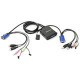 IOGEAR GCS72U KVM Switch with Audio - 2 x 1 - 2 x HD-15 Video, 2 x Keyboard, 2 x Mouse - RoHS Compliance GCS72U