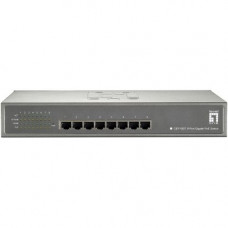 Cp Technologies LevelOne GEP-0821 8-Port Gigabit PoE Desktop Switch (123.2W) - 8 Ports - 2 Layer Supported - Desktop, Rack-mountable GEP-0821