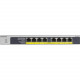 Netgear 8-Port PoE/PoE+ Gigabit Ethernet Unmanaged Switch (GS108LP) - 8 Ports - 2 Layer Supported - Twisted Pair - Wall Mountable, Desktop, Rack-mountable - Lifetime Limited Warranty GS108LP-100NAS