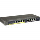 Netgear ProSafe Plus Switch 8-port Gigabit Ethernet Switch with 4-port PoE - 8 Ports - 2 Layer Supported - Desktop, Wall Mountable - Lifetime Limited Warranty - CEC, REACH Compliance-None Listed Compliance GS108PE-300NAS