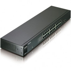 Zyxel GS1100-24 Ethernet Switch - 24 x Gigabit Ethernet Network, 2 x Gigabit Ethernet Expansion Slot - 2 Layer Supported - Rack-mountable - 2 Year Limited Warranty - RoHS, WEEE Compliance-RoHS Compliance GS1100-24