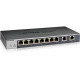 Netgear GS110EMX Ethernet Switch - 8 Ports - Manageable - 3 Layer Supported - Twisted Pair - Desktop, Rack-mountable, Wall Mountable - Lifetime Limited Warranty GS110EMX-100NAS