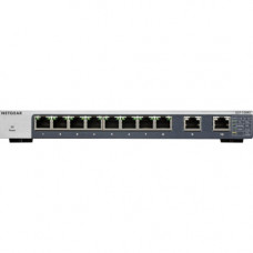 Netgear GS110MX Ethernet Switch - 8 Ports - 2 Layer Supported - Twisted Pair - Rack-mountable, Wall Mountable, Desktop - Lifetime Limited Warranty GS110MX-100NAS
