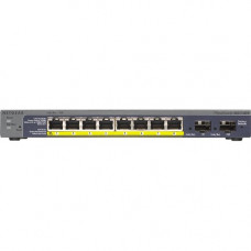 Netgear ProSafe GS110TP Ethernet Switch - 8 Ports - Manageable - 3 Layer Supported - Modular - Twisted Pair, Optical Fiber - Desktop, Wall Mountable - Lifetime Limited Warranty GS110TP-300NAS