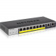 Netgear GS110TPP Ethernet Switch - 8 Ports - Manageable - 4 Layer Supported - Twisted Pair - Wall Mountable, Desktop - Lifetime Limited Warranty GS110TPP-100NAS