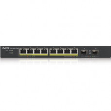 Zyxel 8-Port GbE Smart Managed PoE Switch with GbE Uplink - 8 Ports - Manageable - 2 Layer Supported - Modular - Twisted Pair, Optical Fiber - Under Table, Desktop, Wall Mountable - Lifetime Limited Warranty-RoHS Compliance GS1900-10HP