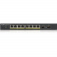Zyxel 8-Port GbE Smart Managed PoE Switch with GbE Uplink - 8 Ports - Manageable - 2 Layer Supported - Modular - Twisted Pair, Optical Fiber - Under Table, Desktop, Wall Mountable - Lifetime Limited Warranty-RoHS Compliance GS1900-10HP