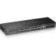 Zyxel 24-port GbE L2 Switch with GbE Uplink - 24 Ports - Manageable - 4 Layer Supported - Modular - Twisted Pair, Optical Fiber - Rack-mountable - Lifetime Limited Warranty GS2220-28