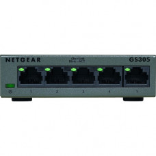 Netgear GS305 Ethernet Switch - 5 Ports - 2 Layer Supported - Twisted Pair - 3 Year Limited Warranty GS305-300PAS