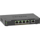 Netgear 5-Port Gigabit Ethernet SOHO Smart Managed Plus PoE Switch with 4-Port PoE+ - 5 Ports - Manageable - 2 Layer Supported - 63 W PoE Budget - Twisted Pair - PoE Ports - Desktop, Wall Mountable - 5 Year Limited Warranty GS305EP-100NAS